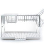 ΠΙΑΤΟΘΗΚΗ INOX ΛΕΥΚΗ ΔΙΩΡΟΦΗ CHIOS