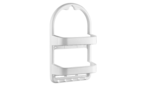 20598 ασπρο 500x300 ΡΑΦΙΕΡΑ ΜΠΑΝΙΟΥ ΠΛΑΣΤΙΚΗ ΟΡΘΟΓΩΝΙΑ ΔΙΩΡΟΦΗ - Image 3